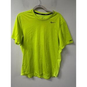Nike Dri-Fit Bright Yellow Shirt Sz M